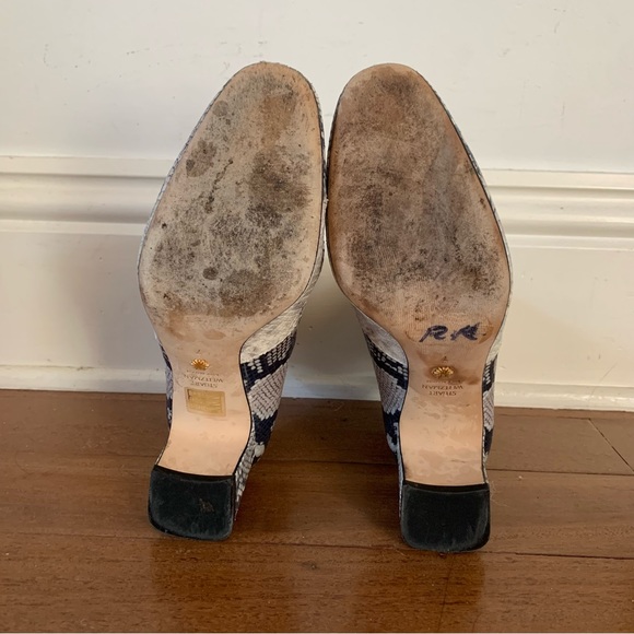 Stuart Weitzman Niki Snake Embossed Sock Booties - Picture 12 of 12